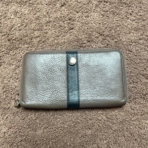 EUC Furla long zip wallet